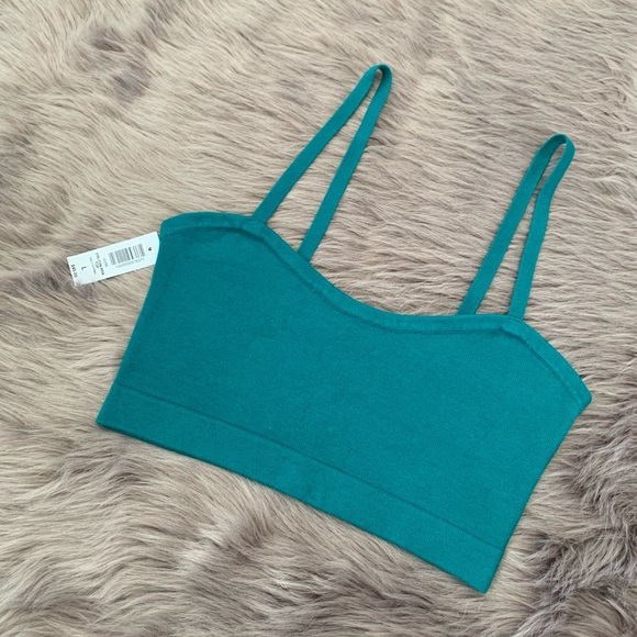 ARITZIA TALULA | NWT Erlton Knit Teal Crop Top